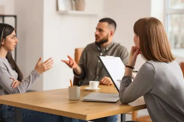 Image of couple access free mediation using family mediation voucher scheme Spalding